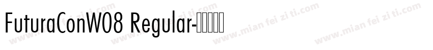 FuturaConW08 Regular字体转换